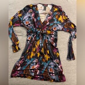 Vintage Custo Barcelona colorful mini dress. Size 2/small